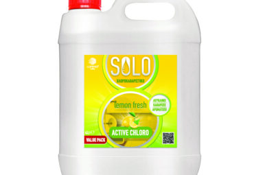 SOLO Καθαριστικό με Χλώριο (λεπτόρευστο) Lemon Fresh