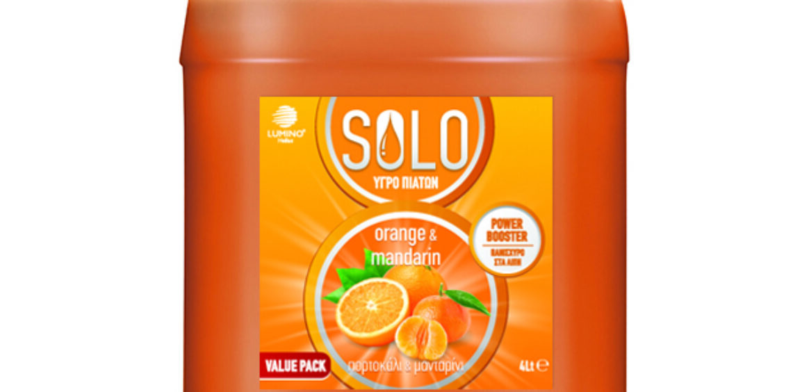 SOLO Υγρό Πιάτων Orange & Mandarin